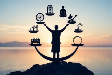 Icon representing work-life balance