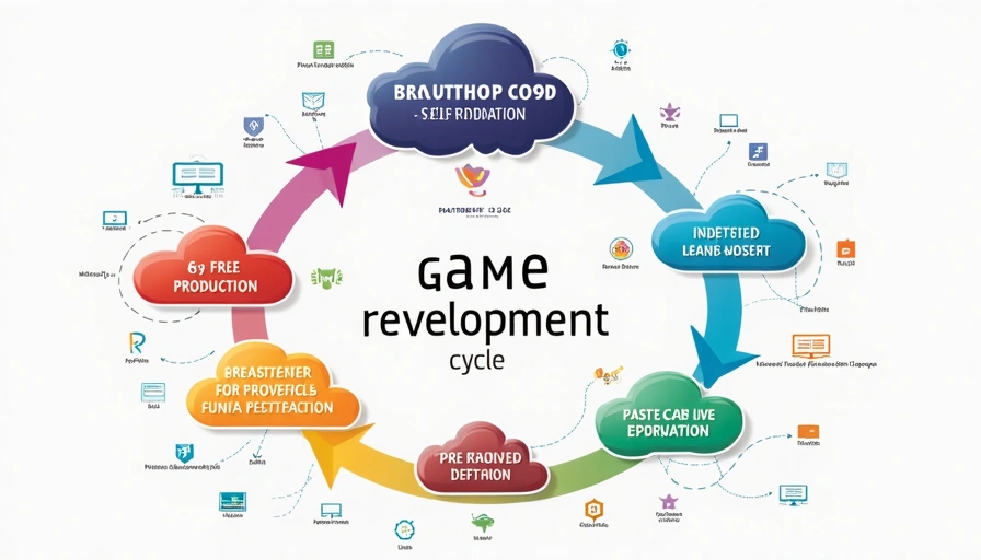 Game development full cycle infographic